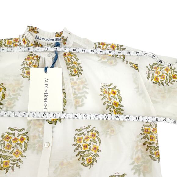 ALIX of BOHEMIA Poet Buttercup Blouse S - Picture 10 of 12
